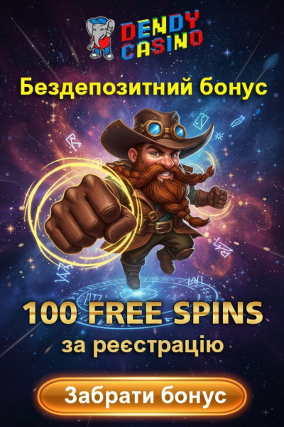 Зображення для 100 фріспінів без депозита новим гравцям у Dendy — вигравай зі старту 100 фріспінів без депозита новим гравцям у Dendy — вигравай зі старту