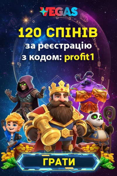 120 фріспінів новым с промокодом profit1 &mdash; свежий бонус в казино Vegas