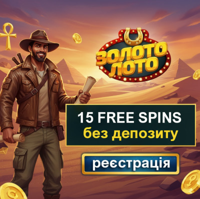 Зображення для 15 фріспінів без депозита для новачків у казино Золото Лото – вигравай просто зараз 15 фріспінів без депозита для новачків у казино Золото Лото – вигравай просто зараз